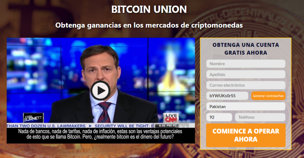 Revisión de Bitcoin Union Es legítimo o una estafa