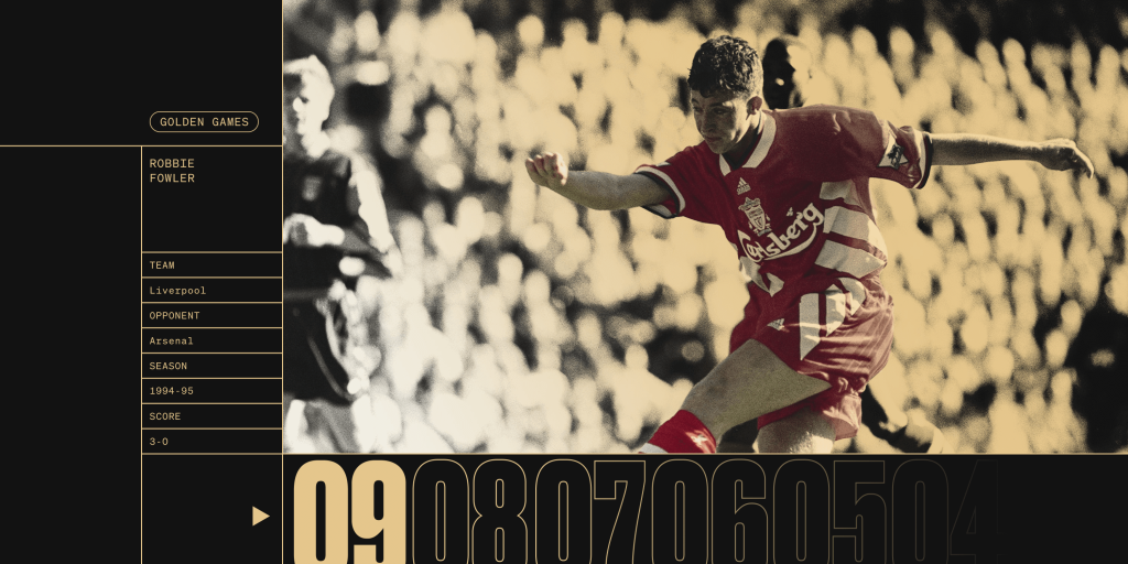 Mejores actuaciones en la Premier League: No 9, Robbie Fowler para Liverpool v Arsenal